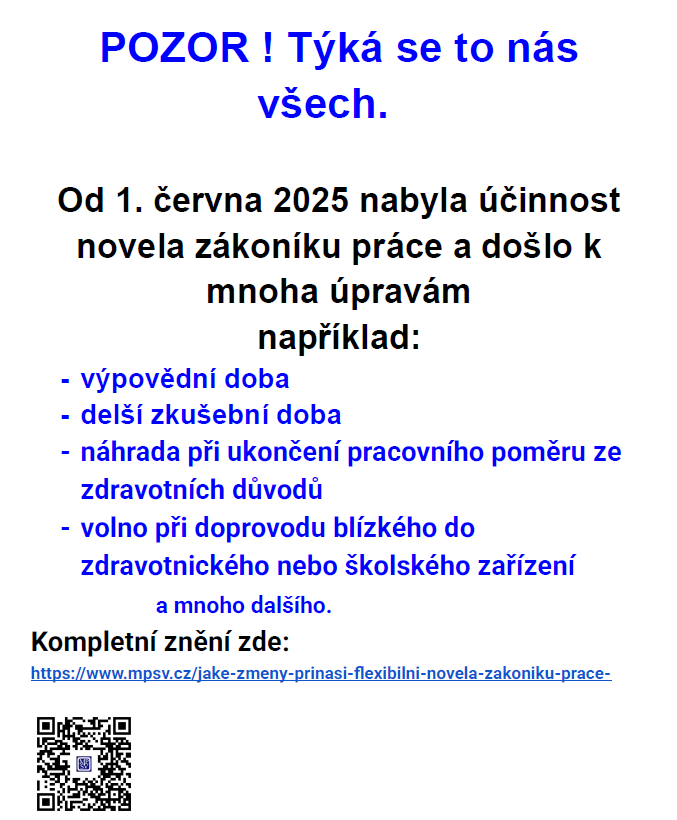 Info k novele ZP od 1.6.2025