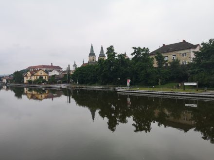 Připlouváme do přístavu Roudnice nad Labem.